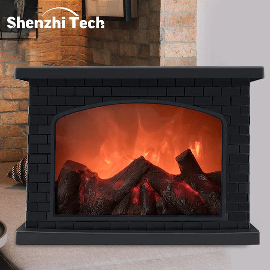 LED Fireplace Flame Light – Charcoal-Style Table Lamp for Cozy Home Decor & Gifts