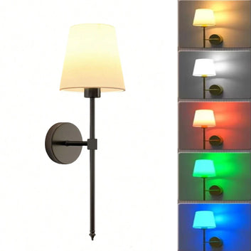 Wireless Rechargeable Wall Lamp – Dimmable with Remote & 10 Colors