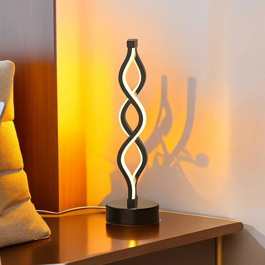 Creative Seaweed LED Table Lamp – Adjustable Color & Brightness for Bedroom & Study Decor